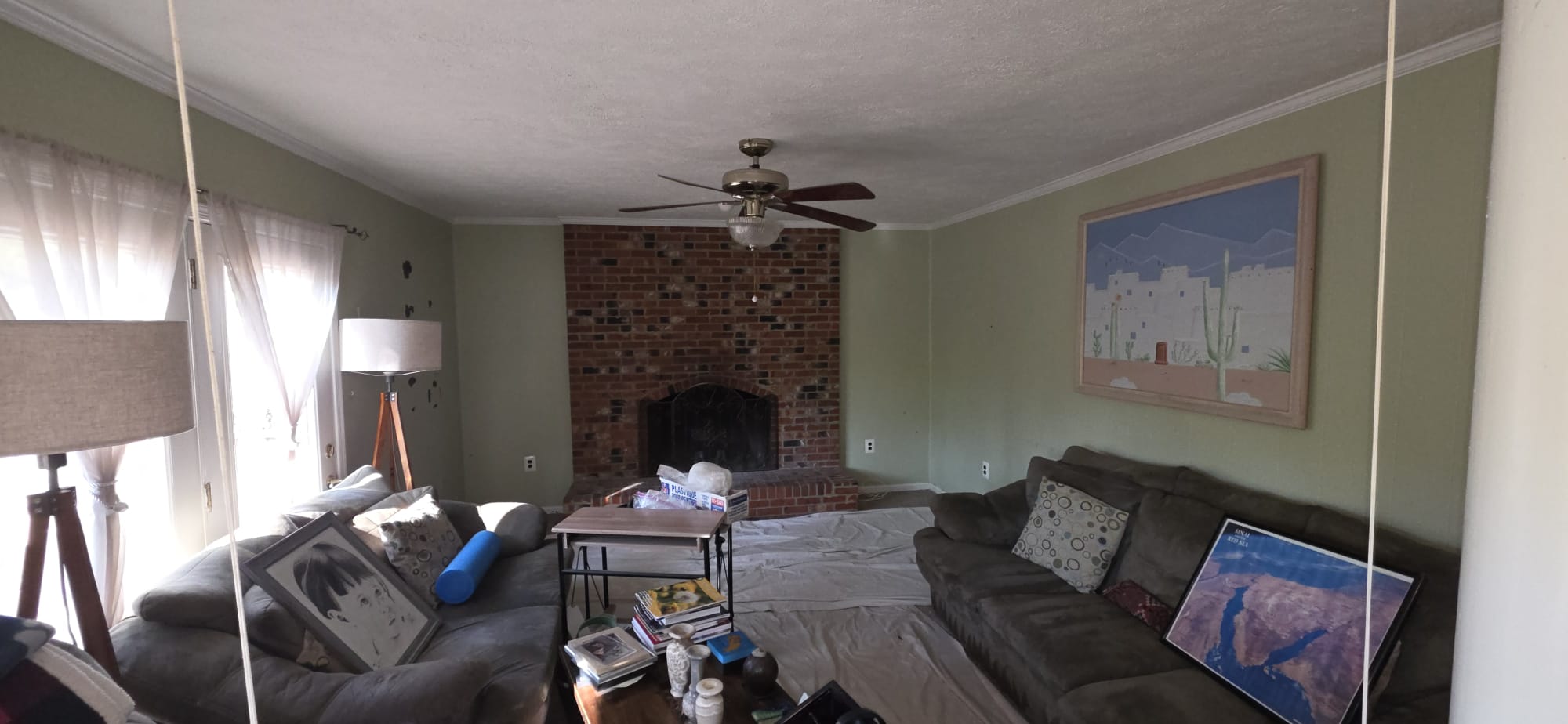 Before — Fireplace